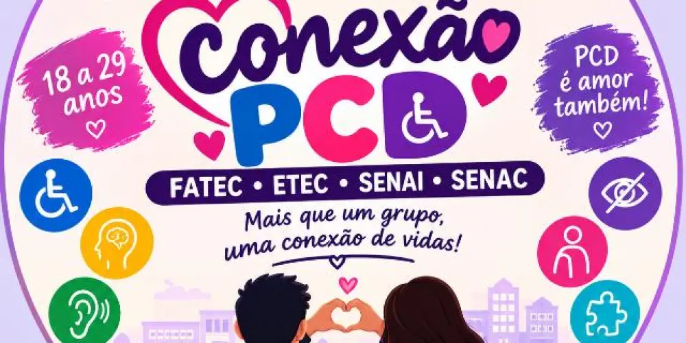 Imagem do grupo de WhatsApp 🤝💕 Encontro PCD — FATEC, ETEC, SENAI & SENAC