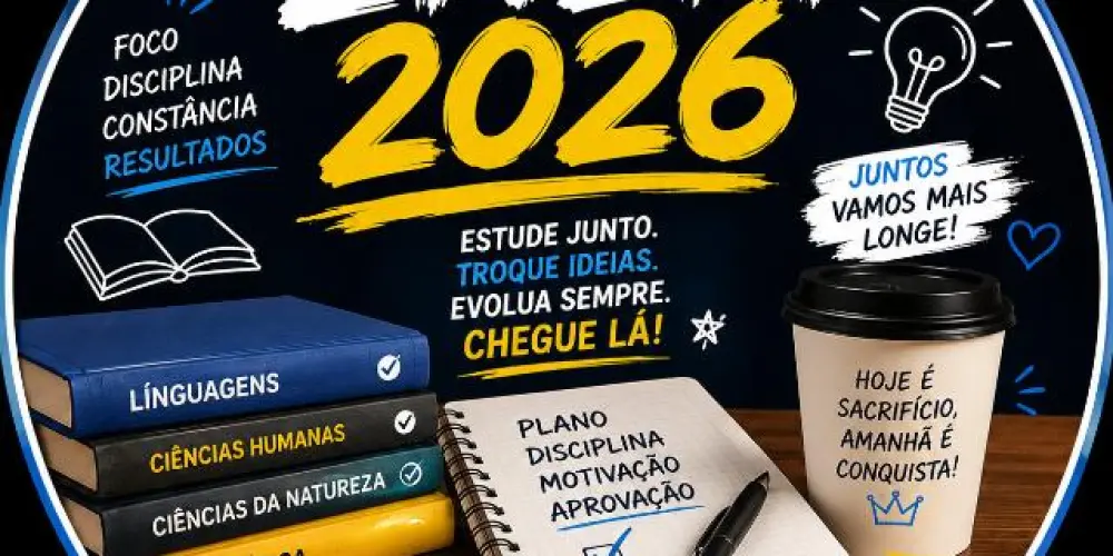 Imagem do grupo de WhatsApp ENEM 20/26