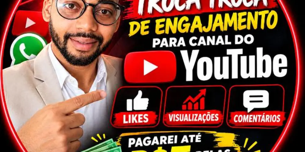 Imagem do grupo de WhatsApp ENGAJAMENTO PARA YOUTUBE TROCA TROCA