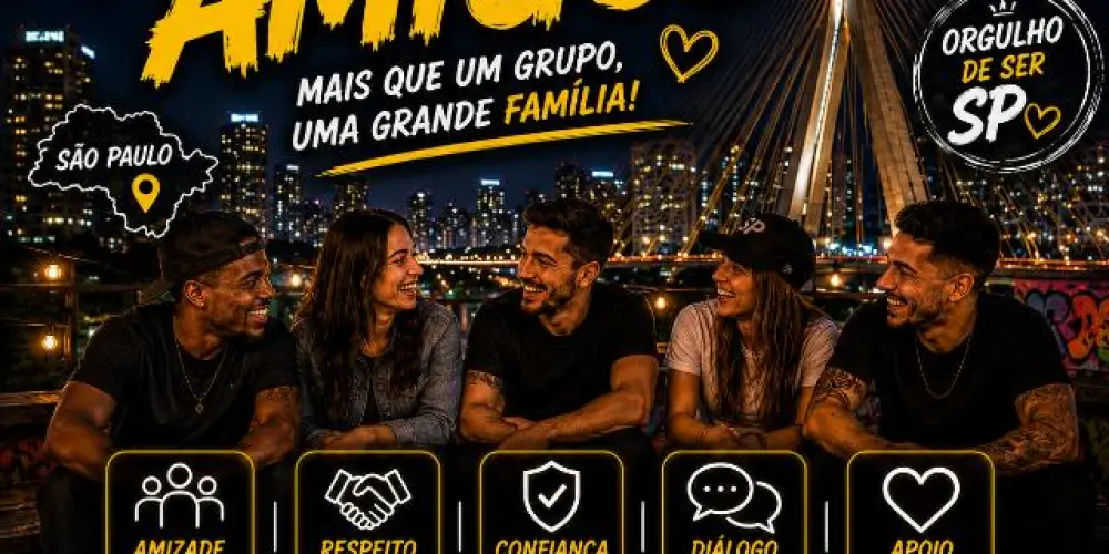 Imagem do grupo de WhatsApp ENTRE AMIGOS SP