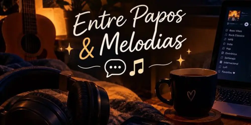 Imagem do grupo de WhatsApp 🎶💬 Entre Papos & Melodias ✨