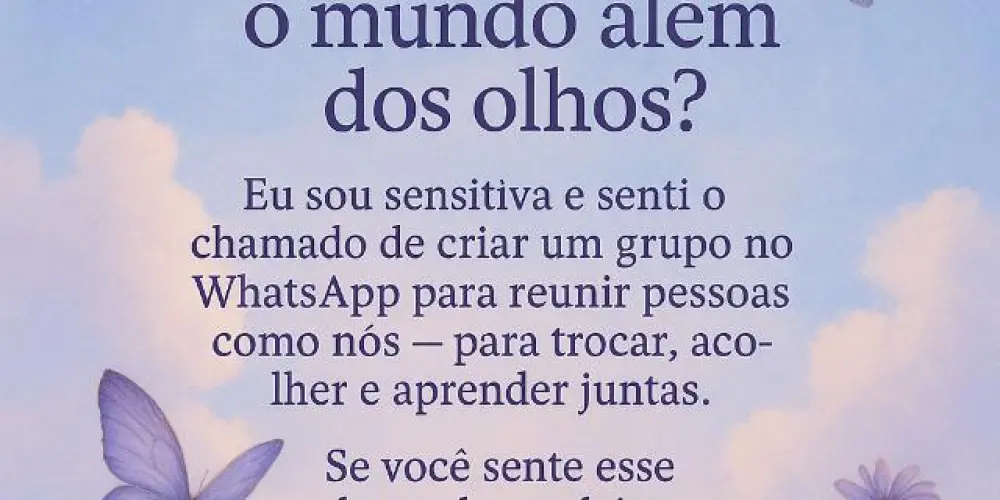 Imagem do grupo de WhatsApp Espaço dos Sensitivos