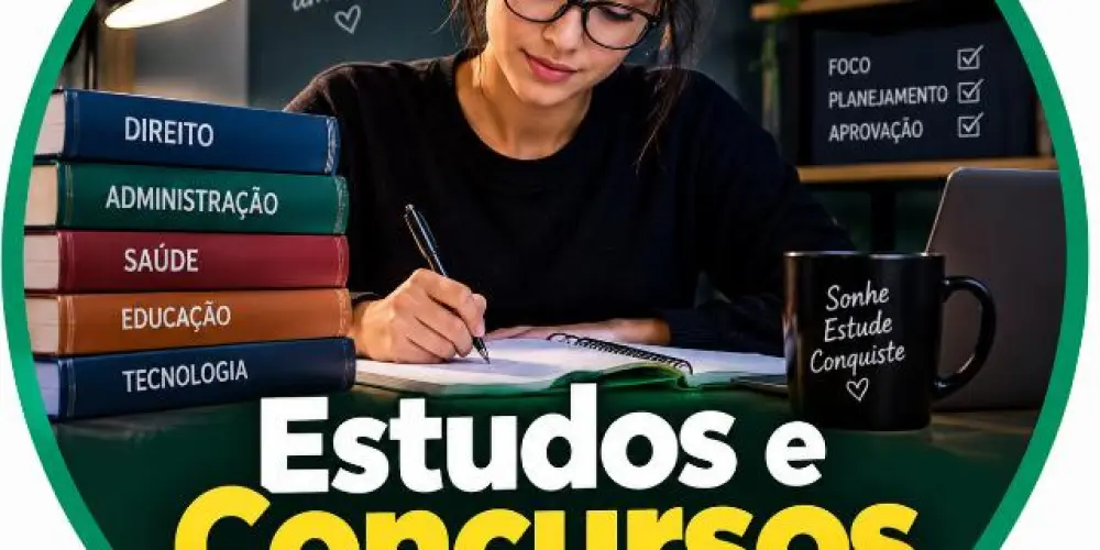 Imagem do grupo de WhatsApp Estudos e Concursos