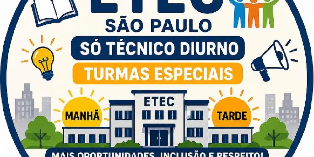 Imagem do grupo de WhatsApp 📚🌞 ETEC SP – Só Técnico Diurno e Turmas Especiais 💙