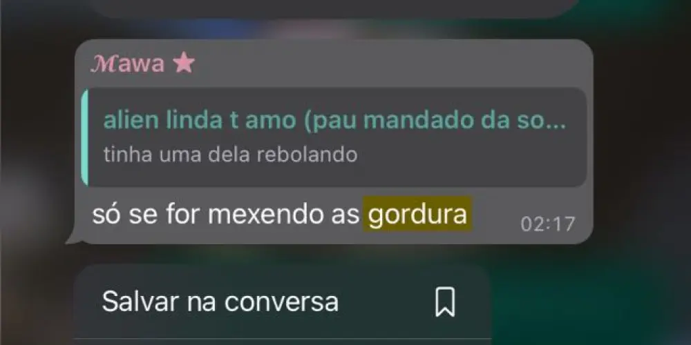 Imagem do grupo de WhatsApp everlast; smt seu lixo