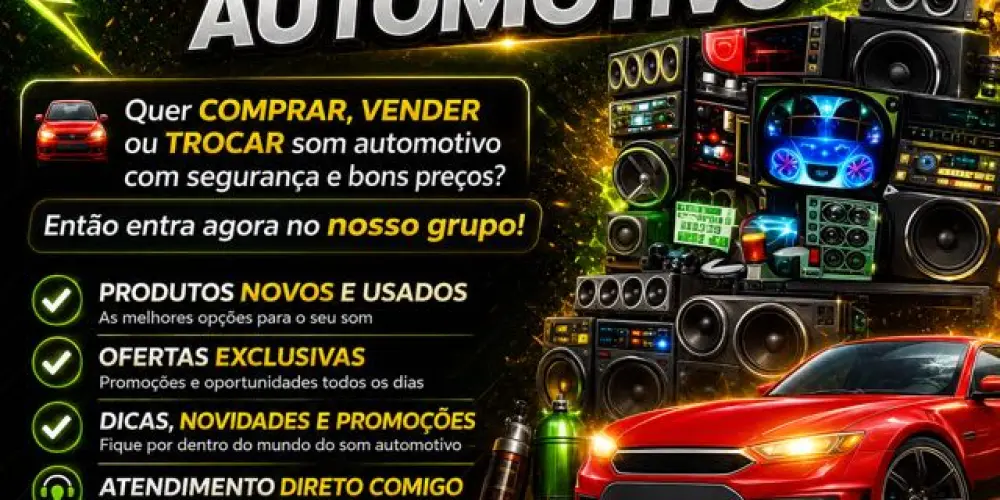 Imagem do grupo de WhatsApp Fagner som grupo compra venda de som automotivo