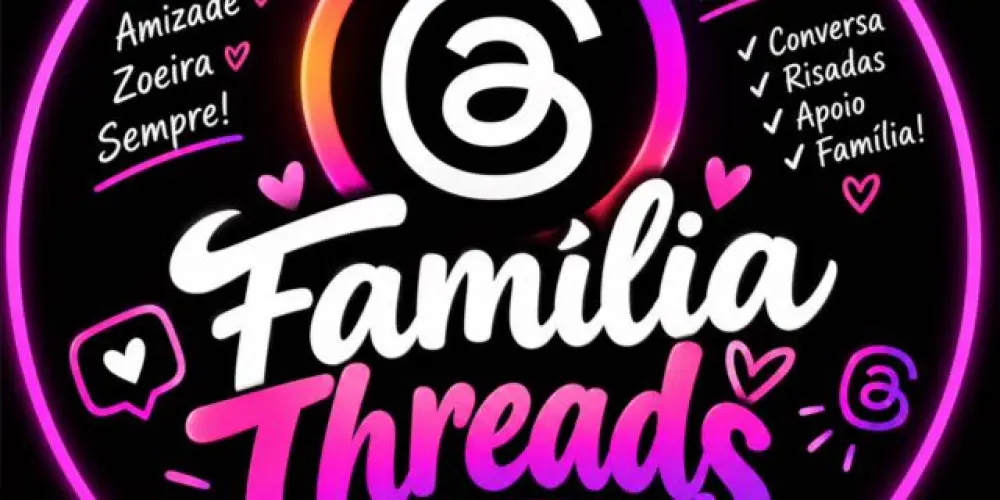 Imagem do grupo de WhatsApp Família Threads