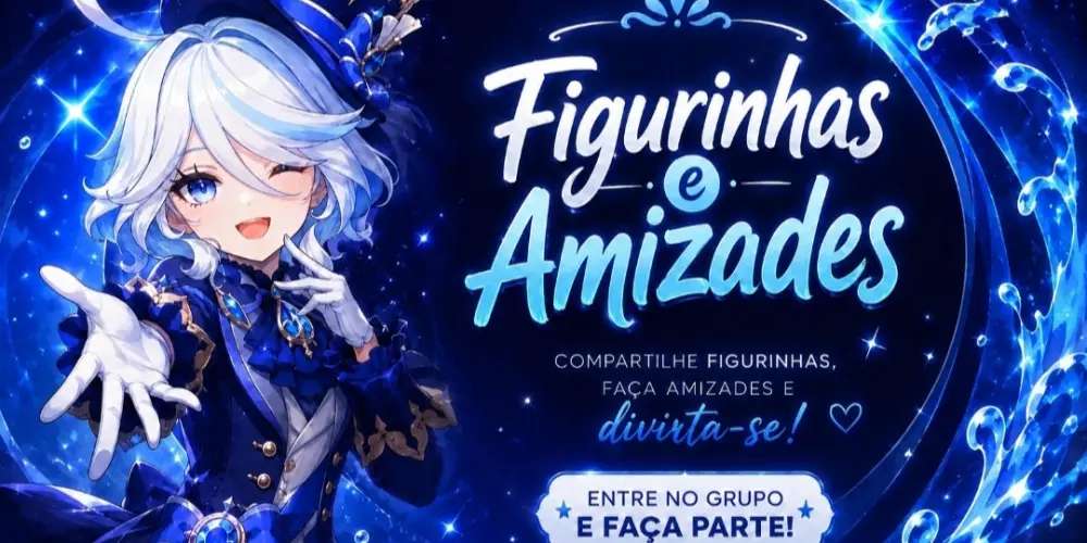 Imagem do grupo de WhatsApp Figurinhas & Amizades ׂ۪🪻·۪۫