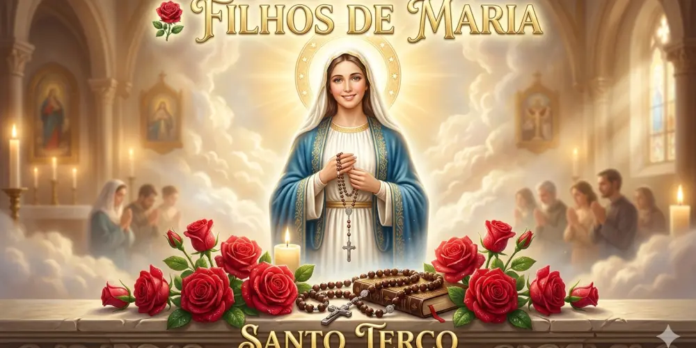 Imagem do grupo de WhatsApp 🌹 Filhos de Maria – Santo Terço