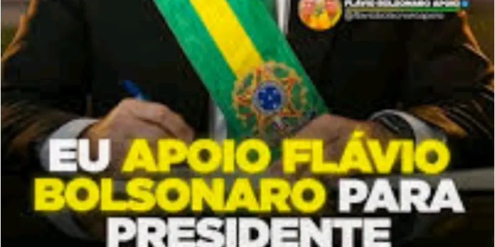 Imagem do grupo de WhatsApp Flávio Bolsonaro Presidente