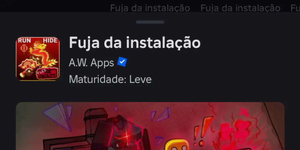 Imagem do grupo de WhatsApp FLEE THE FACILITY