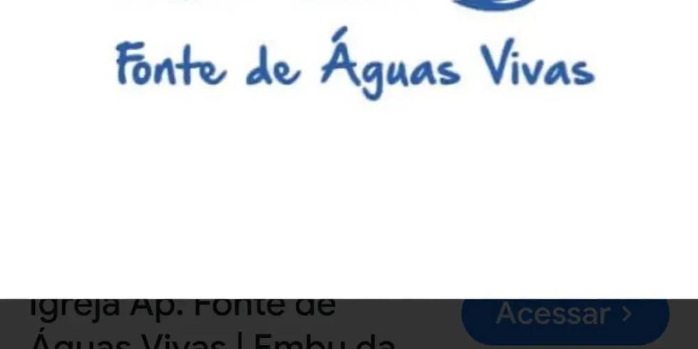 Imagem do grupo de WhatsApp Fonte de Água Viva