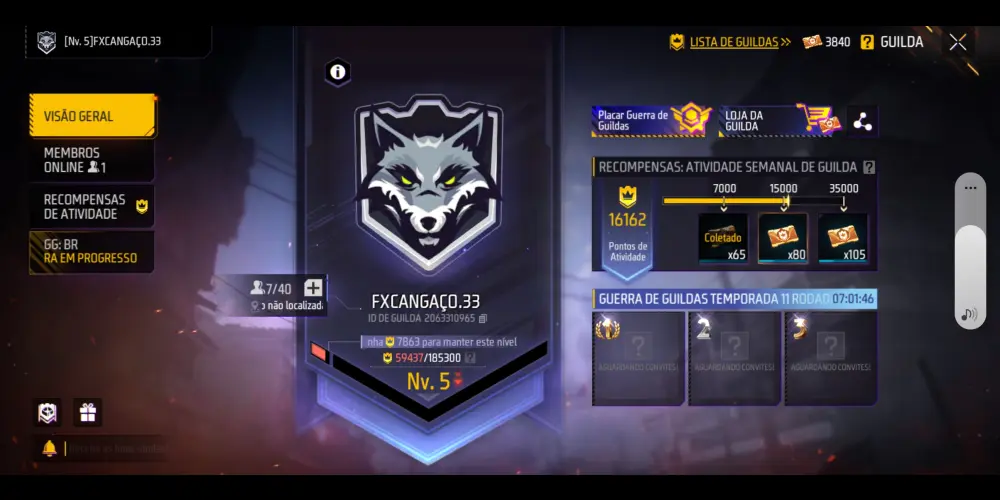 Imagem do grupo de WhatsApp FX cagaço