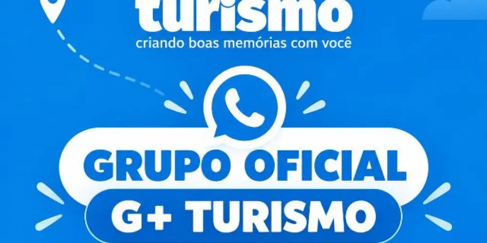 Imagem do grupo de WhatsApp G+ Turismo - 2027