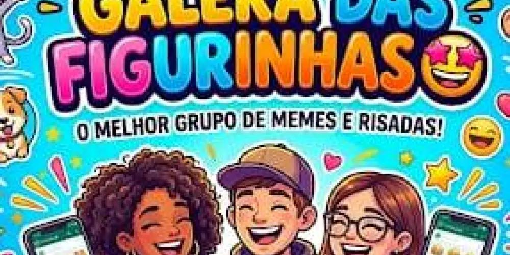 Imagem do grupo de WhatsApp Galera das figurinhas🤩