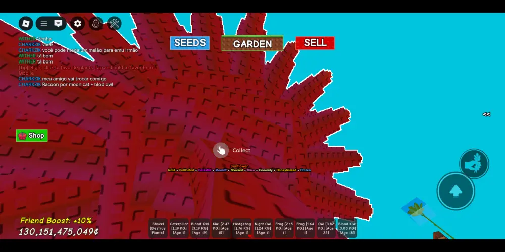 Imagem do grupo de WhatsApp Grow A Garden