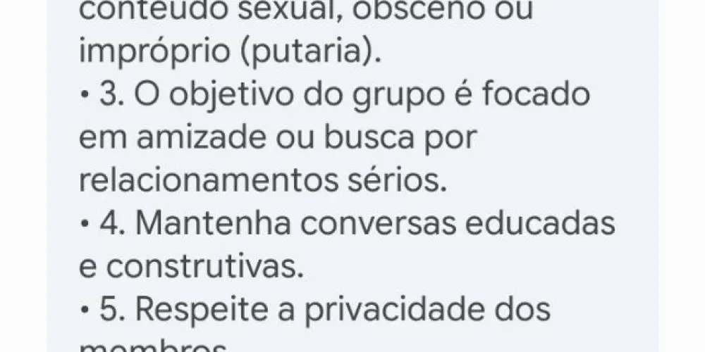 Imagem do grupo de WhatsApp Grupo de amizade ou  relação seria