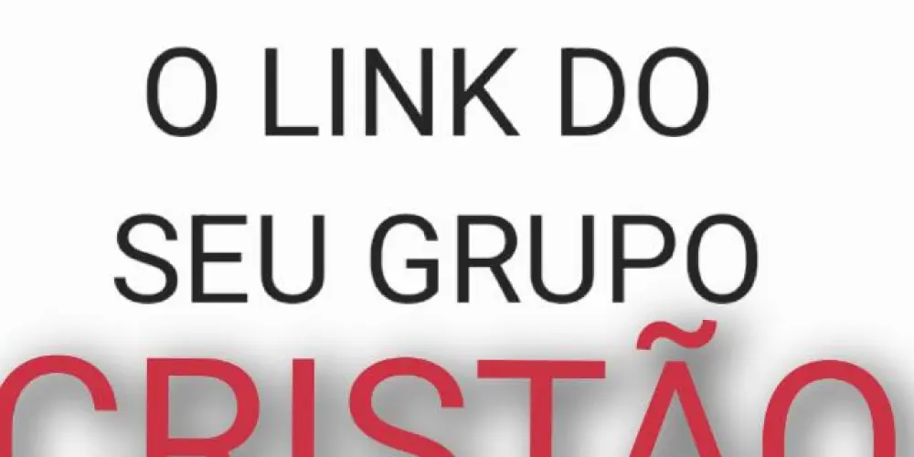 Imagem do grupo de WhatsApp Grupo de links cristãos