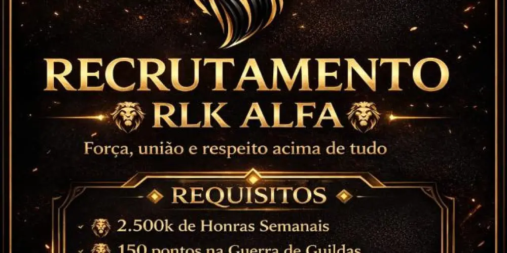 Imagem do grupo de WhatsApp Grupo de recrutamento da RLK-ALFA