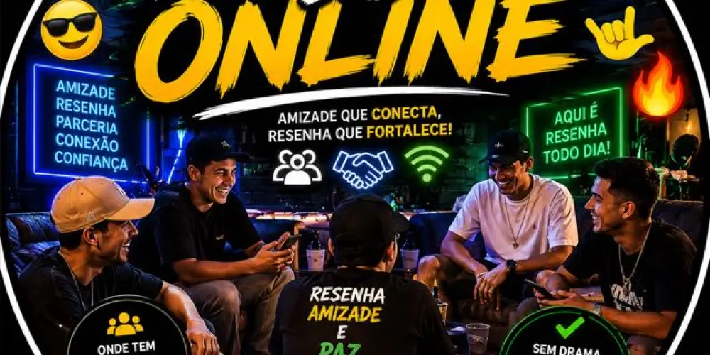 Imagem do grupo de WhatsApp Grupo resenha dos online 😉💬🇧🇷