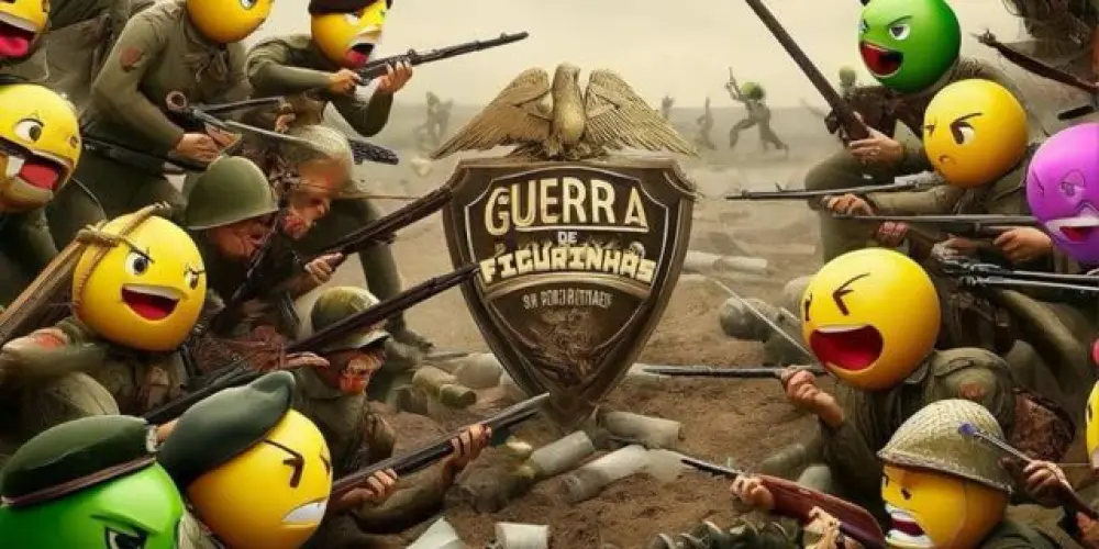 Imagem do grupo de WhatsApp Guerra de figurinhas