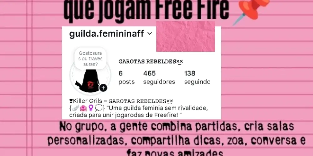 Imagem do grupo de WhatsApp 𝕂𝕀𝕃𝕃𝔼ℝ ɢꭆꪱʟꜱ (GUILDA FF)