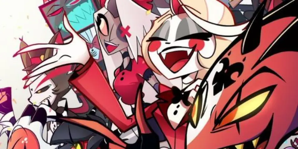 Imagem do grupo de WhatsApp Hazbin hotel & Helluva Boss (recepção)