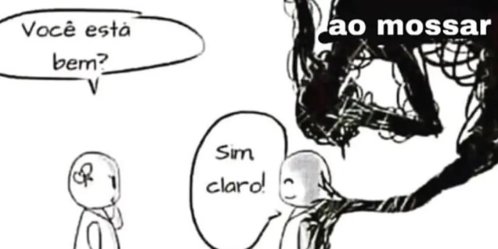 Imagem do grupo de WhatsApp Hospício