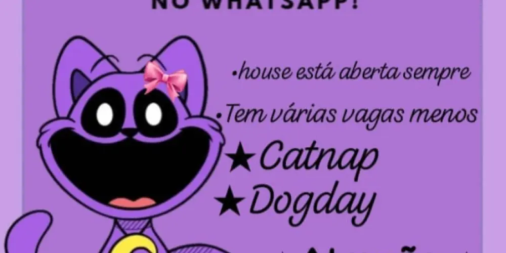 Imagem do grupo de WhatsApp House poppyplaytime