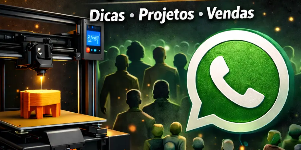 Imagem do grupo de WhatsApp Impressões 3D