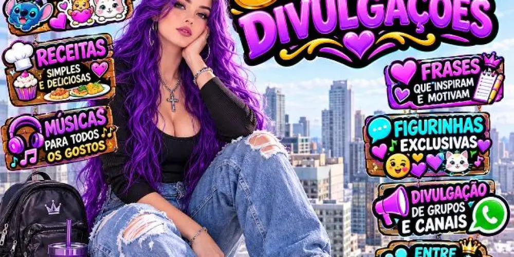 Imagem do grupo de WhatsApp 💜✨𝐉єѕѕу 𝐃ινυℓgα¢̧σ̃єѕ & 𝐋ιηкѕ 🔗✨💜