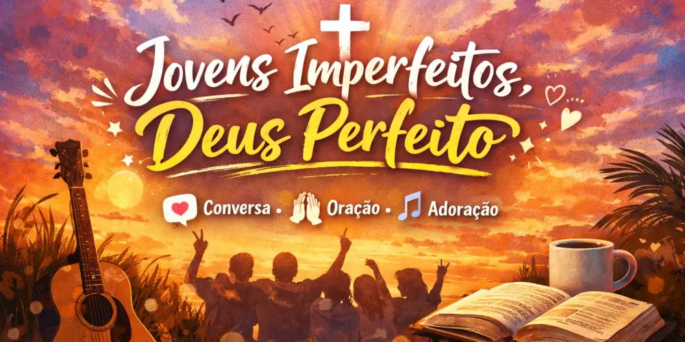 Imagem do grupo de WhatsApp Jovens imperfeitos, Deus perfeito