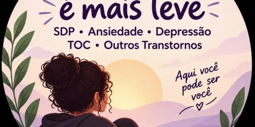 Imagem do grupo de WhatsApp Juntos é Mais Leve 💜 | SDP, Ansiedade e Outros Transtornos 💜
