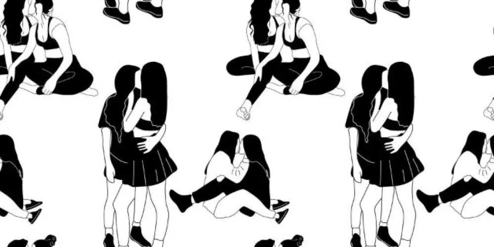 Imagem do grupo de WhatsApp Lésbicas atraentes