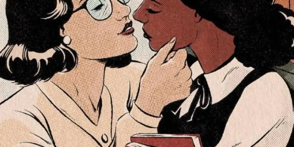 Imagem do grupo de WhatsApp Lesbos & lesbienne 🧡