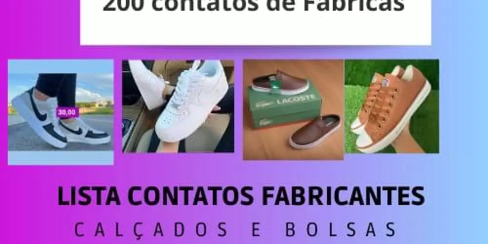 Imagem do grupo de WhatsApp Lista contatos Fabricantes Calçados e bolsas 💜