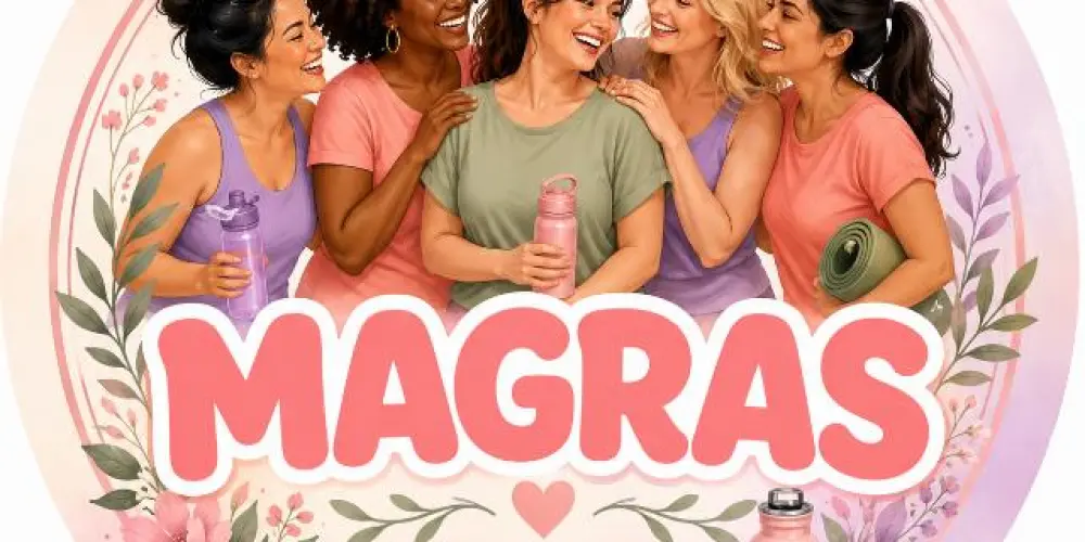 Imagem do grupo de WhatsApp Magras