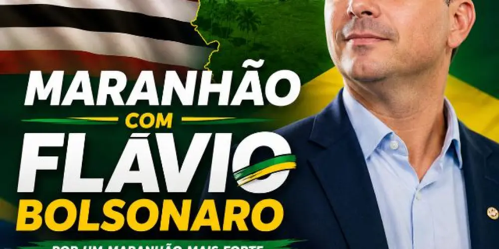 Imagem do grupo de WhatsApp Maranhão com Flávio Bolsonaro