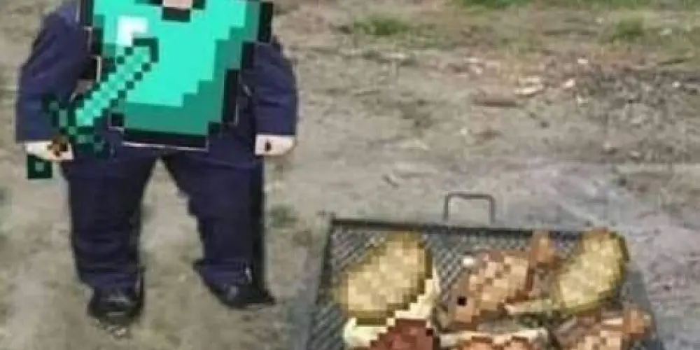 Imagem do grupo de WhatsApp Minecraft com memes