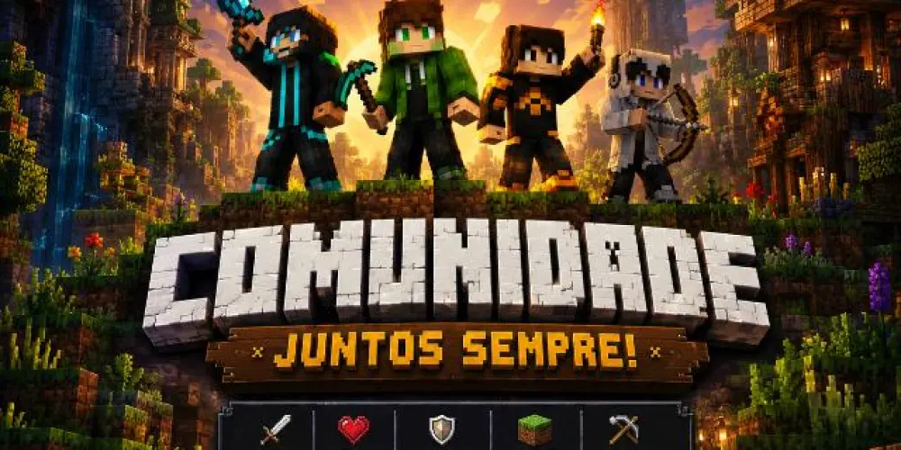 Imagem do grupo de WhatsApp Minecraft comunidade