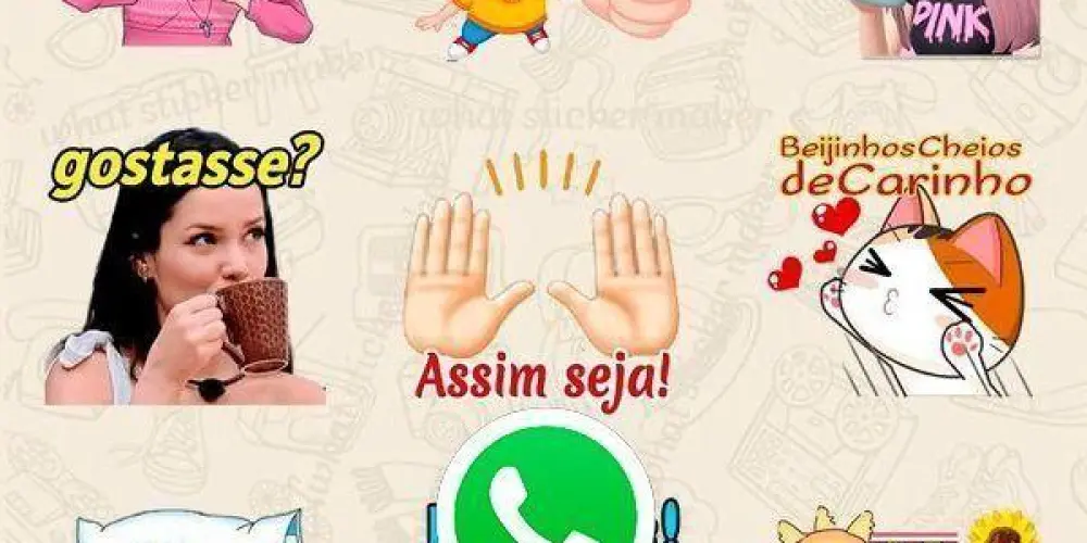 Imagem do grupo de WhatsApp Mundo das figurinhas😂