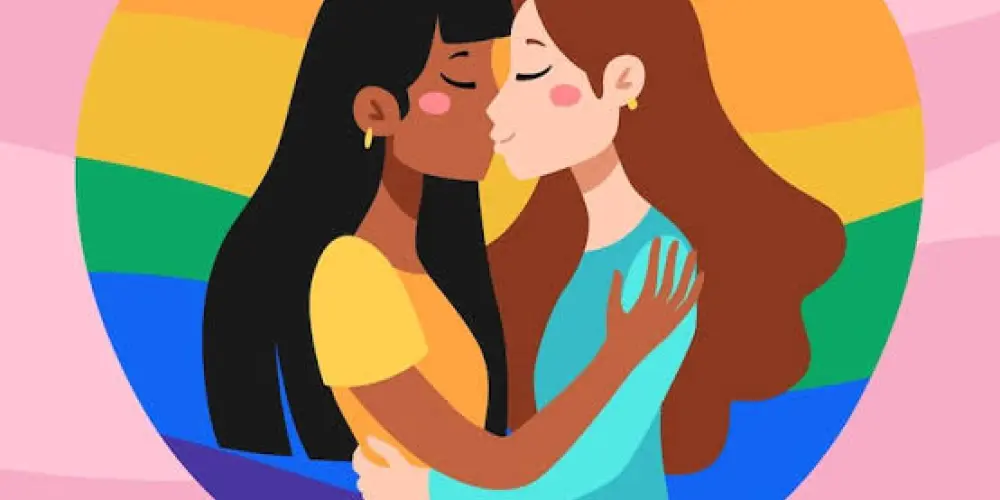 Imagem do grupo de WhatsApp Namoro lesbico 🌈