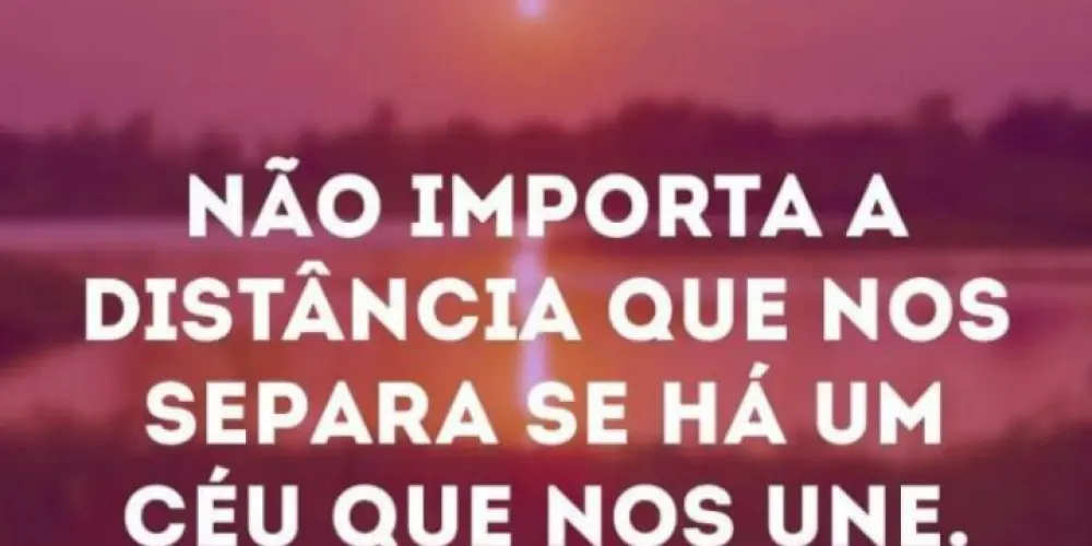 Imagem do grupo de WhatsApp Não, há distância que nos, separe
