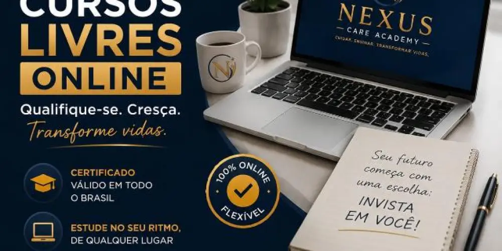 Imagem do grupo de WhatsApp NEXUS CARE ACADEMY Qualificação profissional para transformar seu futuro. Cursos Livres