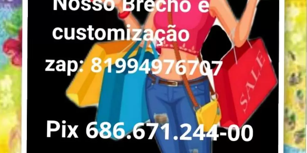 Imagem do grupo de WhatsApp NOSSO BRECHÓ E CUSTOMI👚👖👗