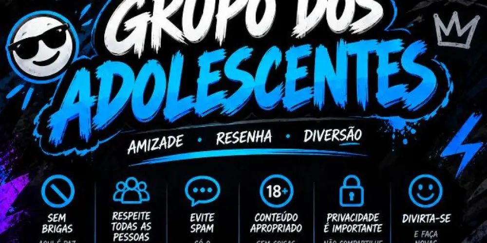 Imagem do grupo de WhatsApp " Os adolescentes''