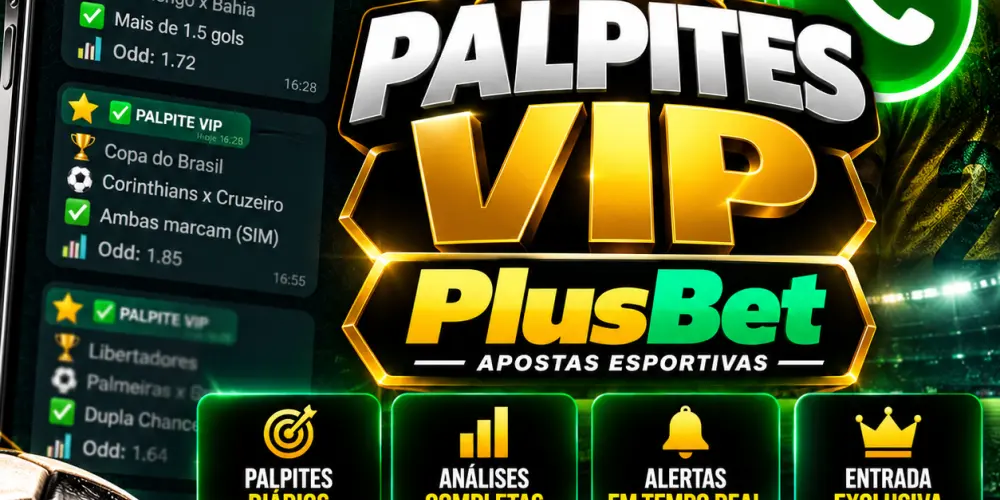 Imagem do grupo de WhatsApp Palpites Vip PlusBet ☘️💸⚽ 4