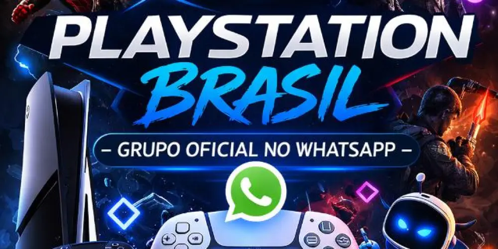 Imagem do grupo de WhatsApp Playstation Brasil
