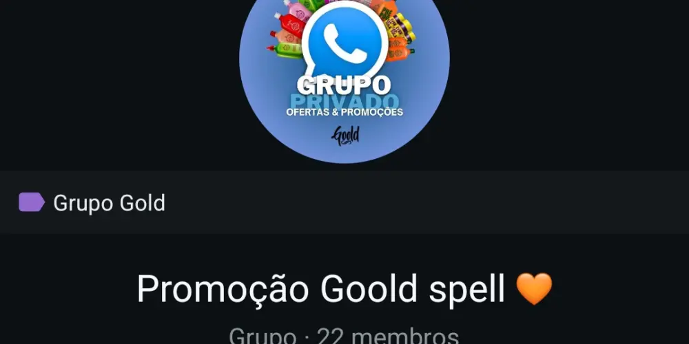 Imagem do grupo de WhatsApp Promoção Goold spell