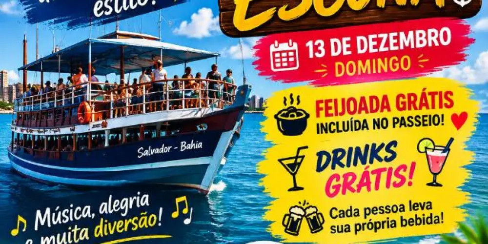 Imagem do grupo de WhatsApp PRÓXIMO PASSEIO DIA 13/12 🤩🛳️